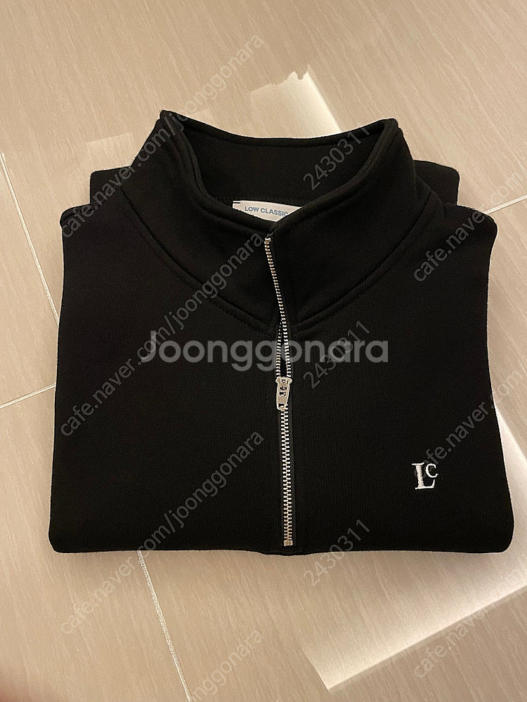 로우클래식 LC 소프트 하프 집업 스웻셔츠 블랙 라지 ...--9