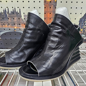 프리미아타 자하 하디드 웨지힐 235 가죽 하이힐 샌들 HC82 이미지