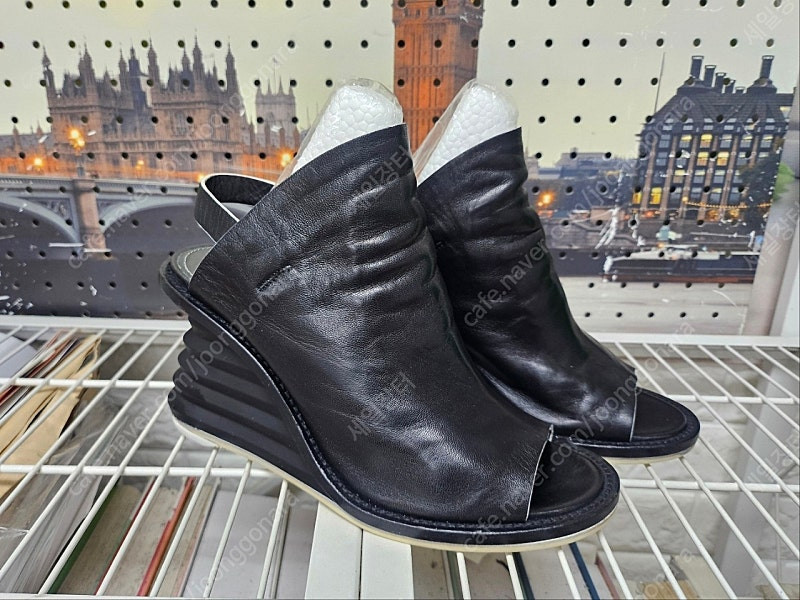 프리미아타 자하 하디드 웨지힐 235 가죽 하이힐 샌들 HC82 이미지