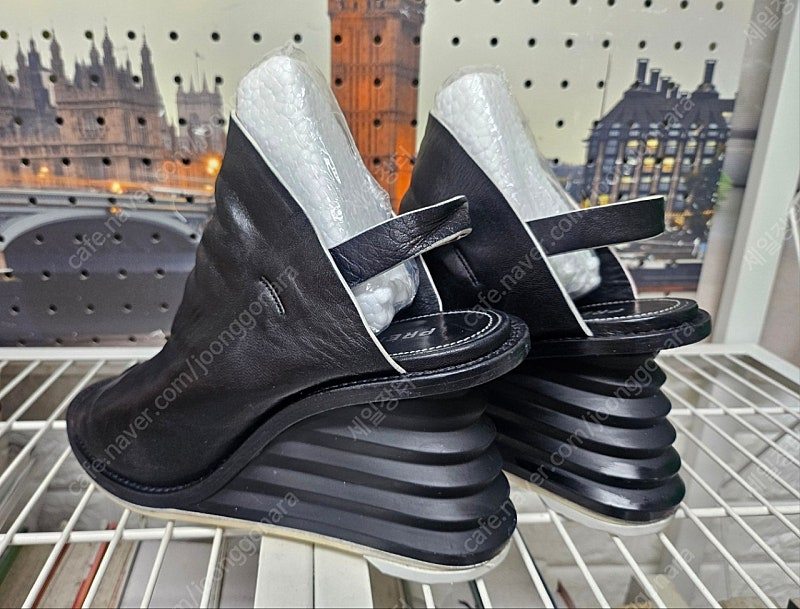 프리미아타 자하 하디드 웨지힐 235 가죽 하이힐 샌들 HC82 이미지