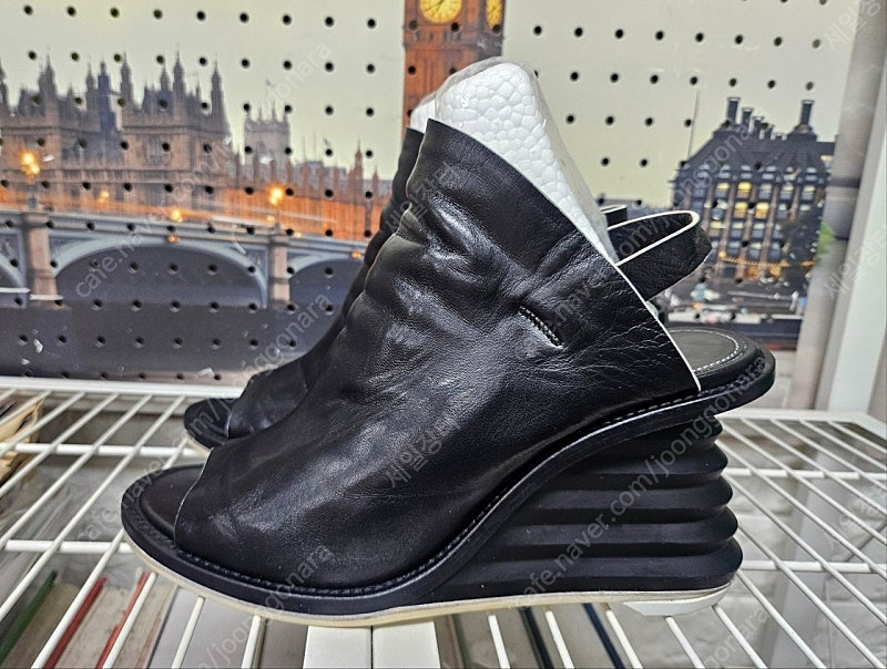 프리미아타 자하 하디드 웨지힐 235 가죽 하이힐 샌들 HC82 이미지