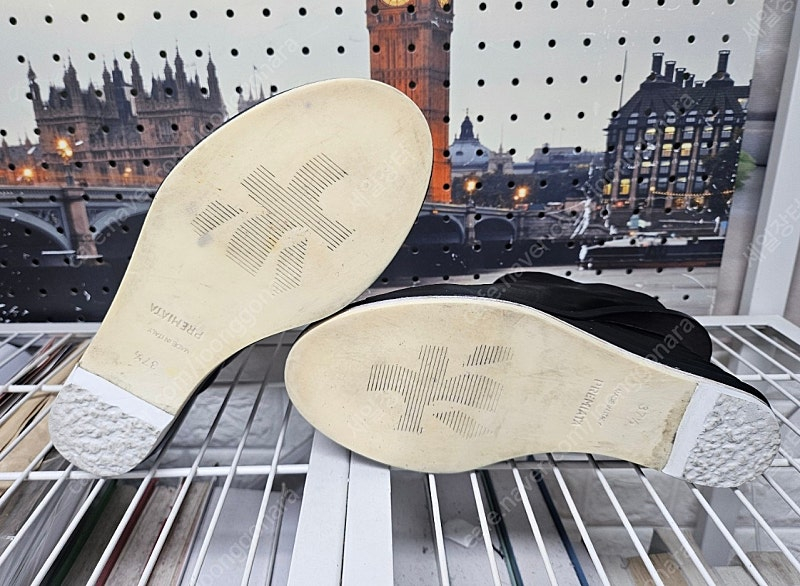 프리미아타 자하 하디드 웨지힐 235 가죽 하이힐 샌들 HC82 이미지