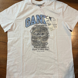 Ganni가니 고양이 티셔츠