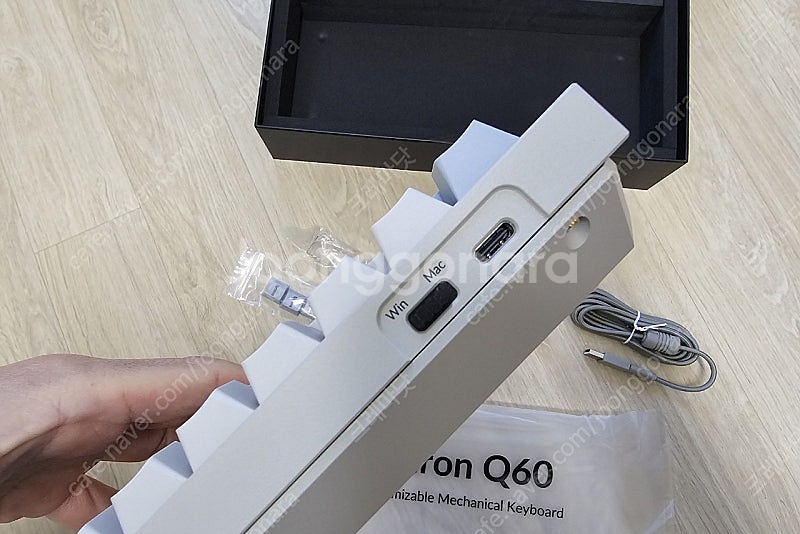 키크론 Q60 레트로 유선 키보드 (HHKB, 적축)--3