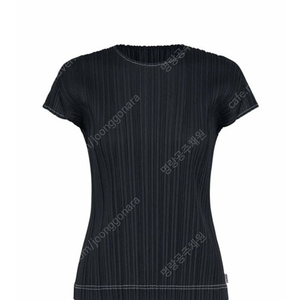 이세이미야케 플리츠플리즈 라미데님 탑 인디고블랙