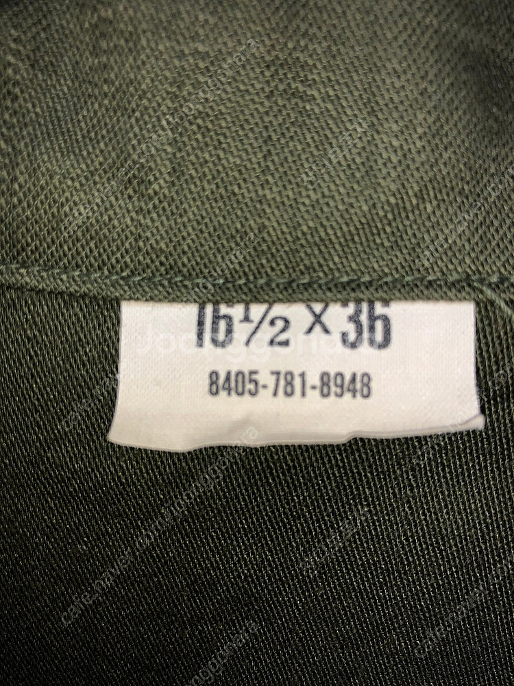 (데드스탁)미군 Og-107 퍼티그 셔츠 16 1/2x--4
