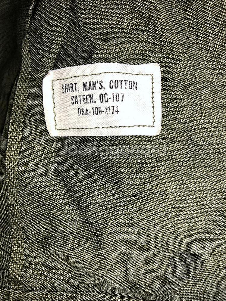 (데드스탁)미군 Og-107 퍼티그 셔츠 16 1/2x--5