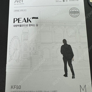 아에르 KF80 피크라이트 M(중형)마스크 싸게팔아요!