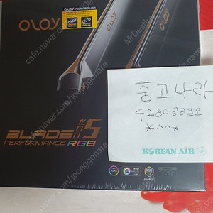 미개봉 OLOy 메모리 DDR5 32G 6400MHz CL32 하이닉스a다이 RGB MIRROR