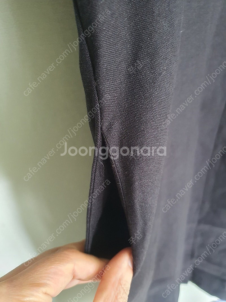 (새상품)블랙 린넨 퍼프 루즈핏ops (미착용)--5