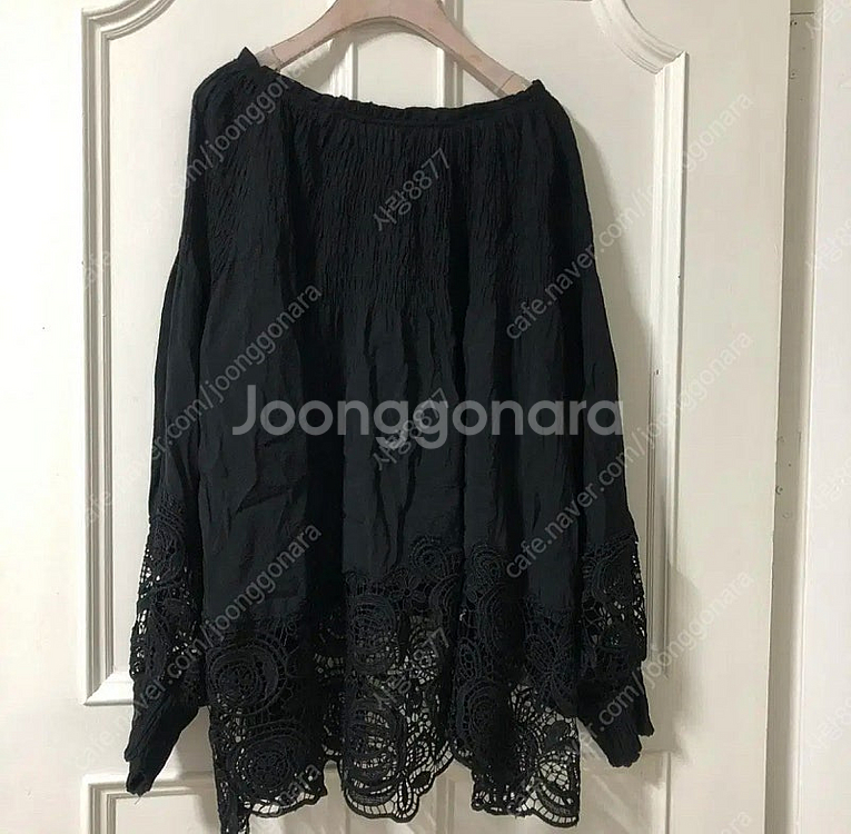 아일렛 레이스 펀칭 콩단추 보헤미안 시스루 블라우스 마...--1