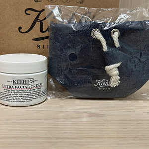 키엘 울트라 훼이셜 수분크림 50ml(+데님 파우치)