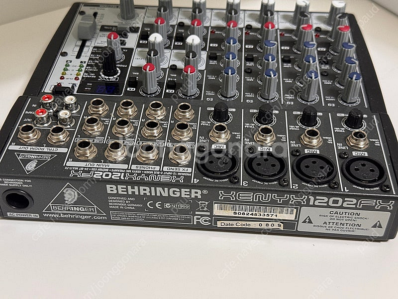 베링거 XENYX 1202FX 에코기능 12입력 아날로...--4