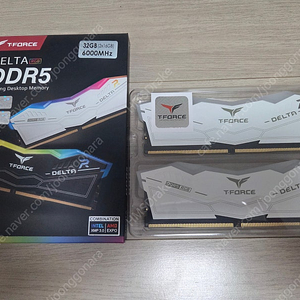 TeamGroup T-Force DDR5-6000 CL28 Delta RGB 화이트 패키지 (16x2) 팝니다