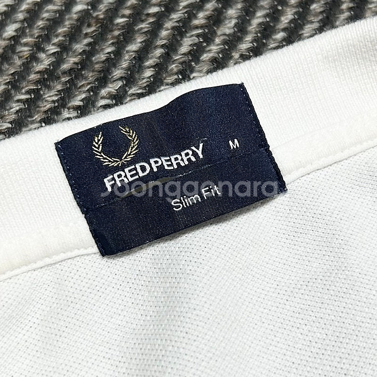 Fredperry 프레드페리 트윈 팁 화이트 반팔 카라...--5