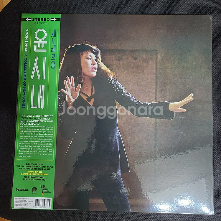 윤시내 새노래 LP 레코드판--0