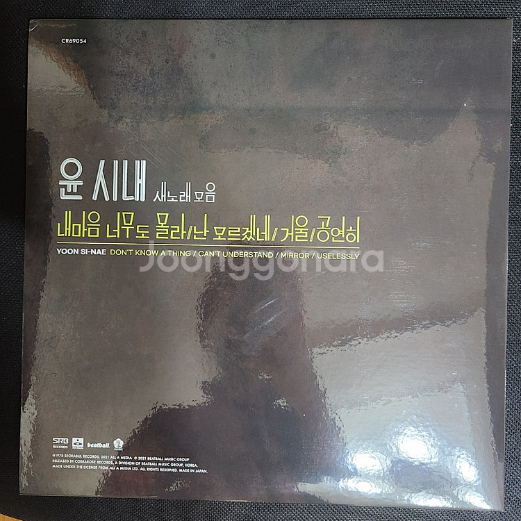 윤시내 새노래 LP 레코드판--1