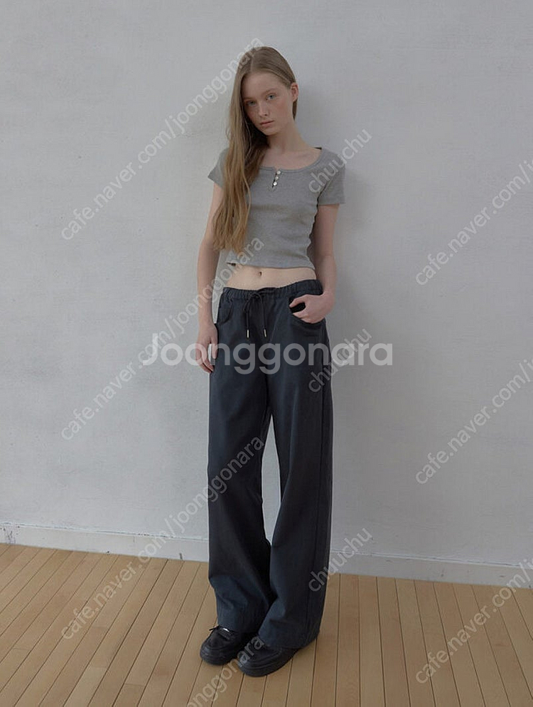 헤더먼트 worn cotton pants 애쉬 네이비 ...--0