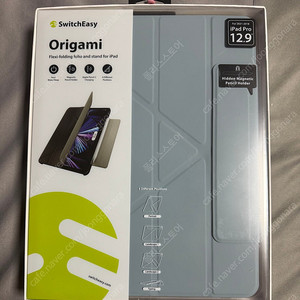 (새상품) SwitchEasy 아이패드 프로 12.9 3세대 4세대 5세대 origami 폴리오 케이스 익스쿼시트 블루