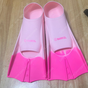 배럴 아동용 마블링 프로그 숏핀 핑크 오리발 판매