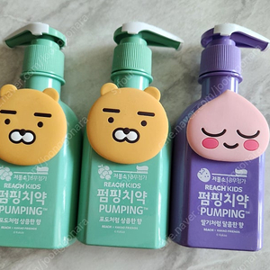 리치키즈펌핑치약 어피치.라이언