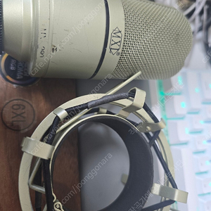 콘덴서마이크 mxl 990 본체 쇽마운트 구성 무배