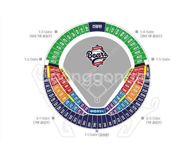 통로석]] 6월 6일(금) 롯데 vs 두산 3루쪽 중앙...--0