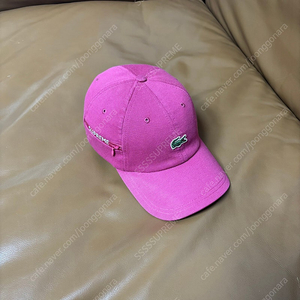 (Supreme x Lacoste) 슈프림x라코스테 핑크 6패널 볼캡 모자 (Washed Pink)