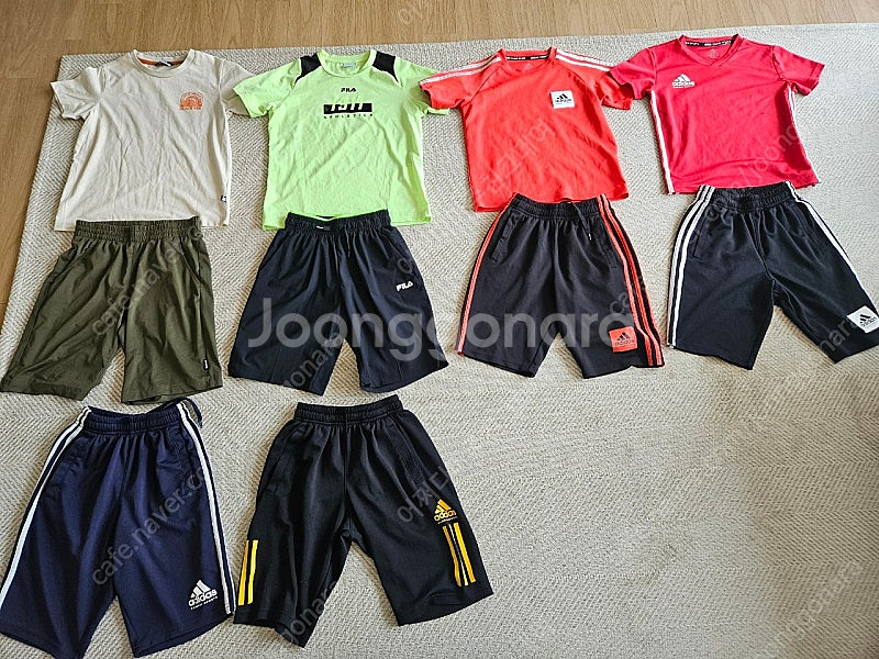 130사이즈 남아여름옷(블랙야크,휠라,아디다스)--0