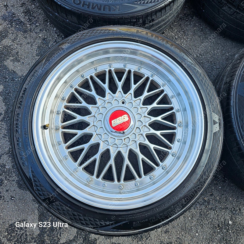 BBS ST 19인치 중고 휠타이어 세트 팝니다.245...--3
