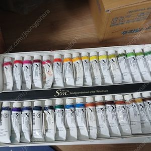 swc 신한 수채화 물감 32색