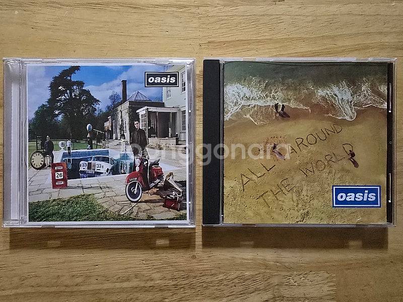 CD 음반 oasis 오아시스 앨범, 싱글 2장--0
