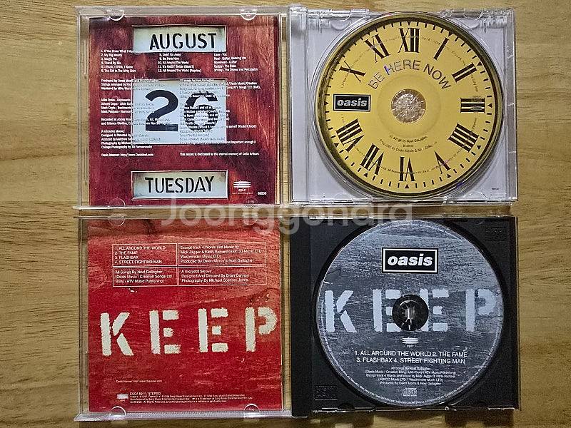 CD 음반 oasis 오아시스 앨범, 싱글 2장--1