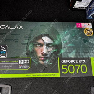 [새상품] 갤럭시 GALAX 지포스 RTX 5070 EX GAMER BLACK OC D7 12GB