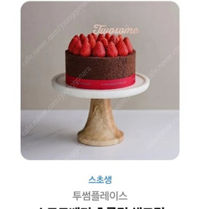 투썸플레이스 스트로베리 초콜릿 생크림 케이크 교환권