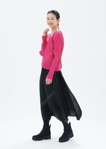 플리츠플리즈 탭 스커트--1