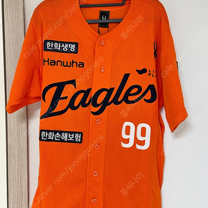 한화 유니폼 어센틱 100사이즈 류현진 마킹 모두의안과 X