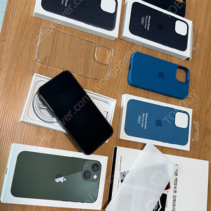 아이폰 13 미니 그린 색상 128G 자급제 판매합니다.(iphone 13 mini green)