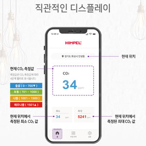 [미개봉] 힘펠 에어 모니터 미니 이산화탄소 간이측정기