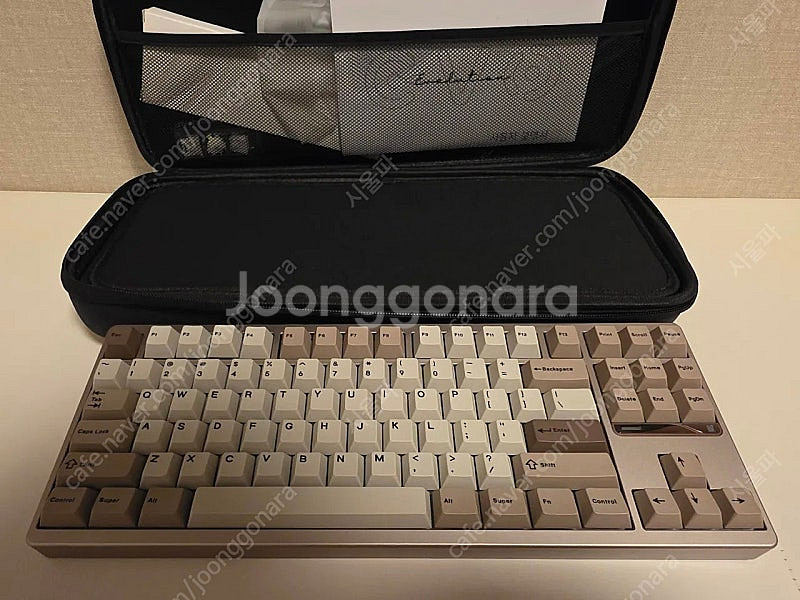 에보80 샌드골드 오트축 풀알루미늄 키보드--0