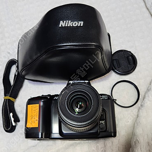 니콘F-601AF(A급),배터리CR-P2 기능노출정상,니콘렌즈 AF NIKKOR 35~80,필터,캡,케이스.
