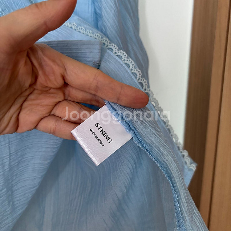 프릴 빅카라 엔틱 에뚜왈 벌룬 퍼프 아일렛 레이스 블라...--5