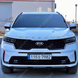 중고자동차 기아 쏘렌토 4세대 MQ4 하이브리드 중고 흰색 2021년식 74,605km HEV 1.6 2WD 그래비티 중고차시세가격
