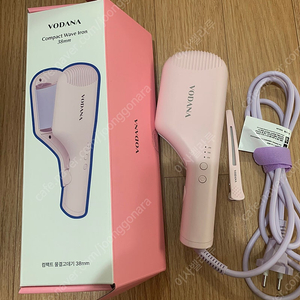 보다나 컴팩트 물결고데기 38mm 핑크
