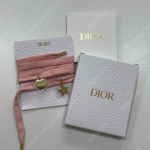 [새상품] 디올 팔찌 핑크 리본 참장식