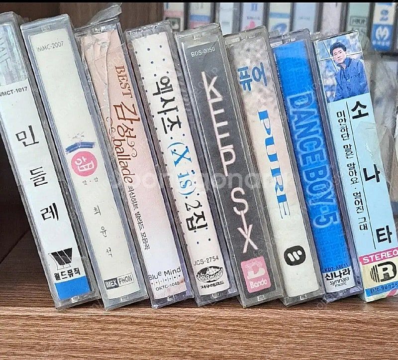 카세트테이프 8개 일괄판매 (미개봉)--2