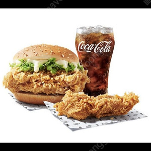 KFC 징거치킨세트 기프티콘 (징거버거+핫크리스피통다리+콜라M) 6.14까지