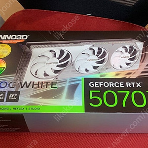INNO3D 아이노비아 지포스 RTX 5070 Ti OC D7 16GB X3 WHITE 미개봉 팝니다.