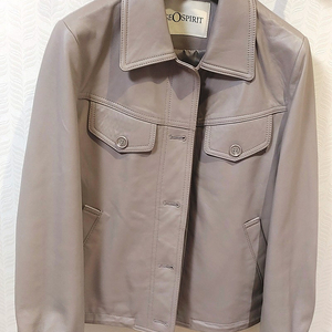 **Gama GeoSpirit 베이지 가죽 쟈켓,재킷,(사이즈,55,small)