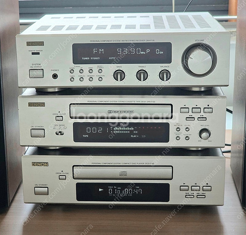 데논 F100 리시버 세트 택포 (인티앰프/CD/데크)--0